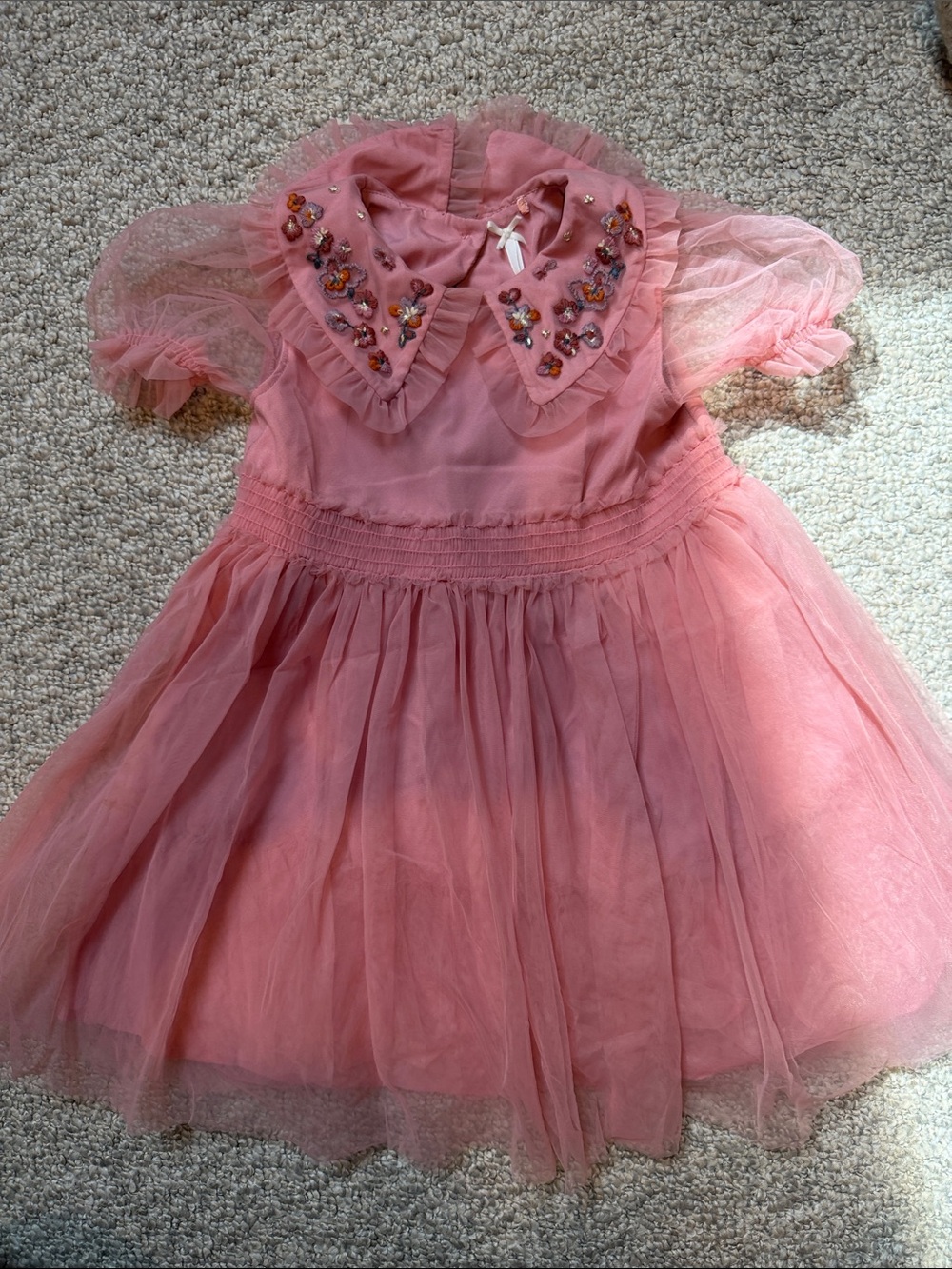 next Pink Embellished Tulle Party Dress
